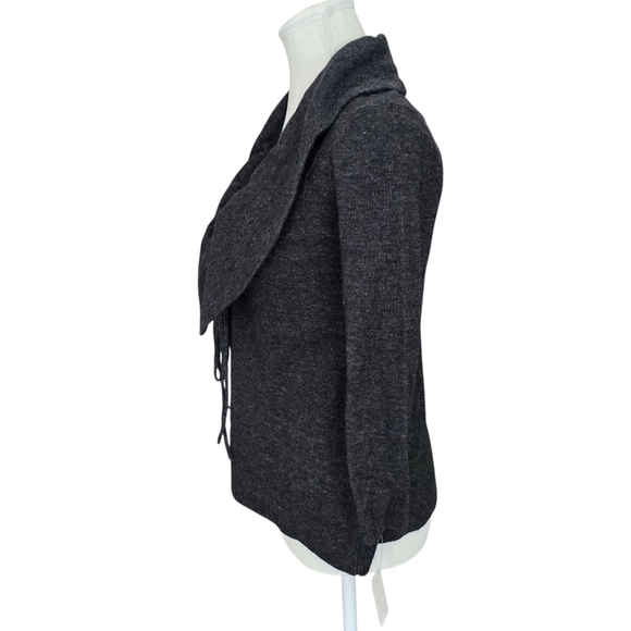 NWT Rachel Roy Grey Ruffle Cardigan Sweater Size XS - Picture 4 of 10